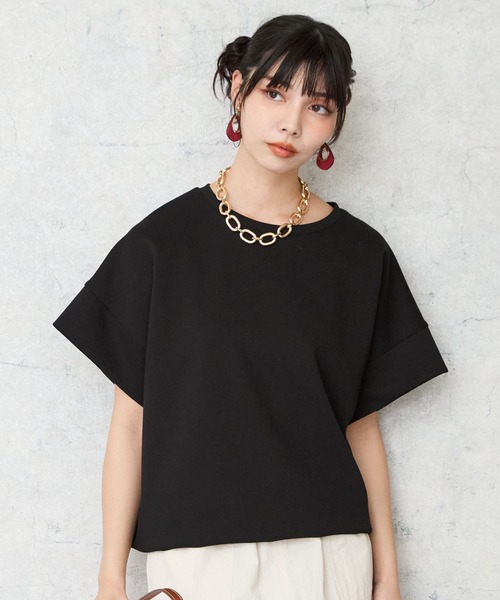 tシャツ 「JETSET SOLO PLUS」ドロストヘムポンチカットソー レディース JETSET SOLO PLUS tシャツ 「JETSET PLUS」ドロストヘムポンチ