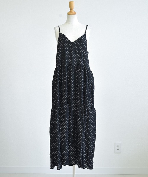 DAY CLOSET ワンピース レディース 小花柄VネックティアードA