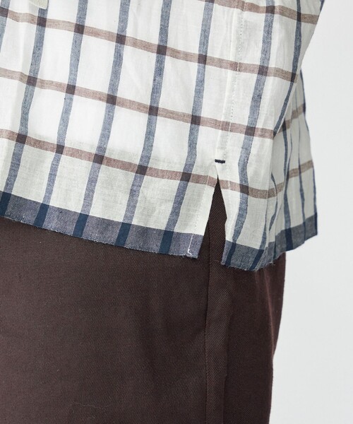 SHIPS（シップス） シャツ SHIPS: インディア バンドカラー ロング