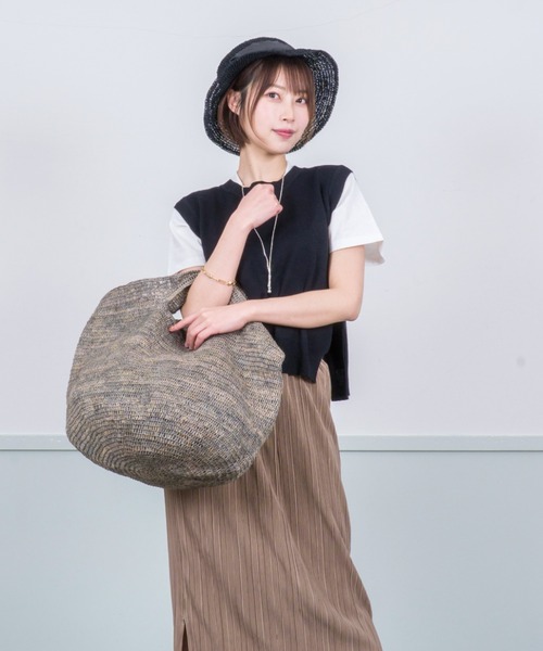 MADE IN MADA ショルダーバッグ　カゴバッグ　大きめ MADE IN MADA かごバッグ カゴバッグ 「MADE /メイドインマダ