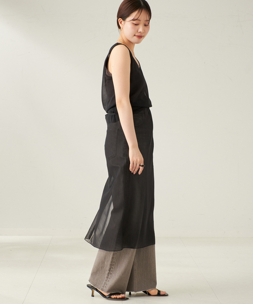 plage Wrap スカート 36 追加》Washable Fibril Drape スカート（ロング・マキシ丈