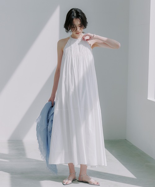 anuans（アニュアンス） ワンピース Indiaコットンブレードマキシ