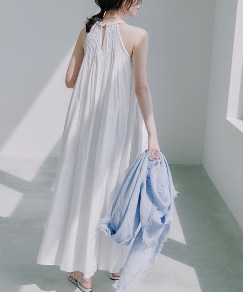 anuans Indiaコットンブレードマキシワンピース Indiaコットンブレードマキシワンピース