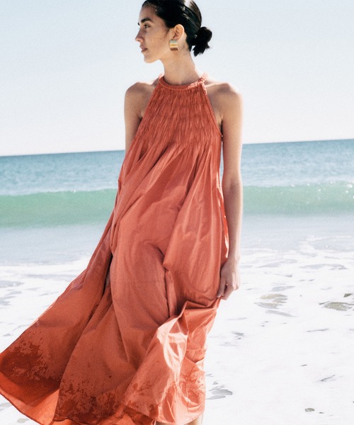 anuans（アニュアンス） ワンピース Indiaコットンブレードマキシ