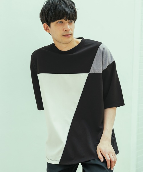tシャツ ジオメ切替T / 323576 メンズ レディース | LAKOLE | 02