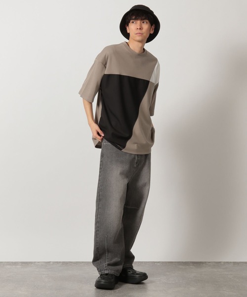 tシャツ ジオメ切替T / 323576 メンズ レディース | LAKOLE | 12