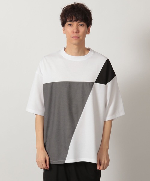 tシャツ ジオメ切替T / 323576 メンズ レディース | LAKOLE | 14