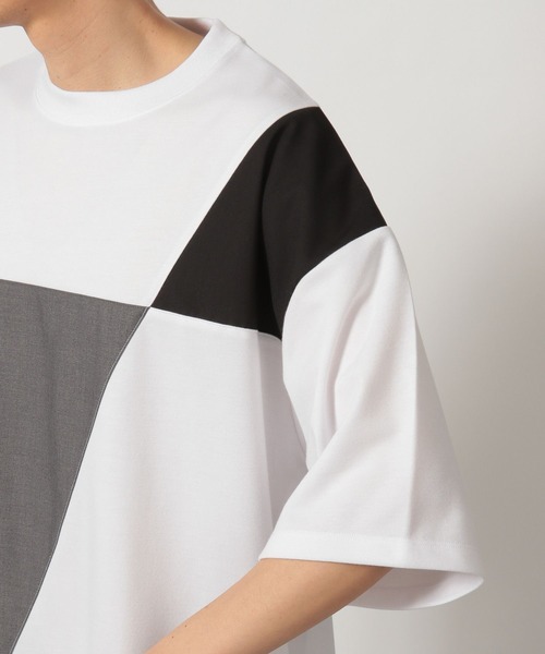 tシャツ ジオメ切替T / 323576 メンズ レディース | LAKOLE | 18