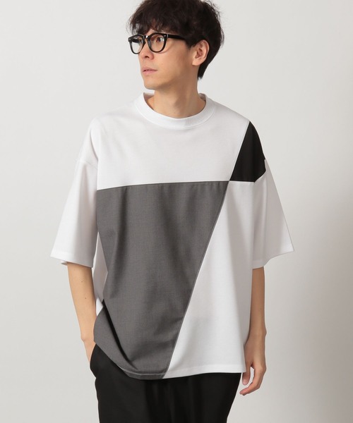 tシャツ ジオメ切替T / 323576 メンズ レディース | LAKOLE | 07