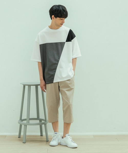 tシャツ ジオメ切替T / 323576 メンズ レディース | LAKOLE | 04