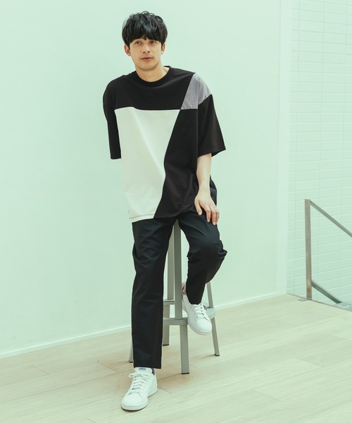 tシャツ ジオメ切替T / 323576 メンズ レディース | LAKOLE | 05