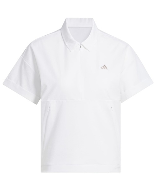 ブラウス シャツ アディダス adidas ビヨンド ザ コース 撥水 ボックスシルエット 2way半袖シャツ レディース アディダス 【ゴルフ】ビヨンド ザ コース 撥水 ボックス