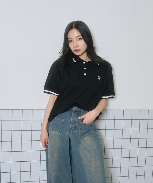 ポロシャツ ポロ UNISEX ポロラインT レディース