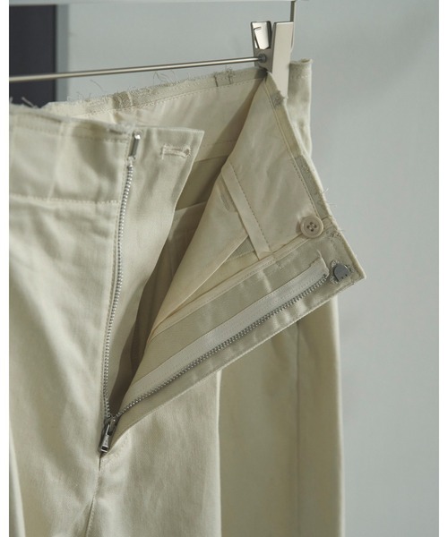 anuke（アンヌーク） パンツ Wide Chino Pants レディース : ZOZOTOWN