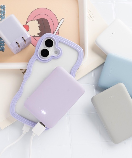 Hamee（ハミィ） Melia 超薄型 モバイルバッテリー 5000mAh 3台同時