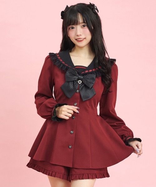 シーハニ Secret Honey セットアップ セーラー ワインレッド Secret Honey 「Secret Honey」 セットアップ MEDIUM ワイン