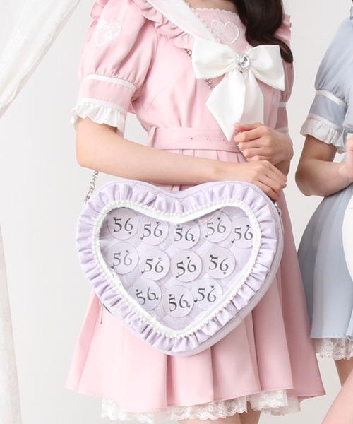 DearMyLove ショルダーバッグ バッグ ハートパールキルティング痛
