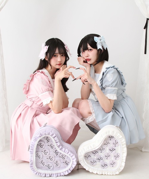 DearMyLove ショルダーバッグ バッグ ハートパールキルティング
