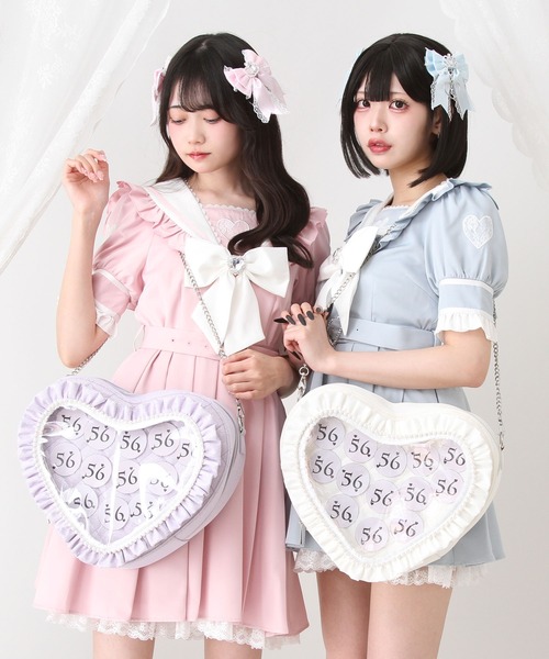 DearMyLove ショルダーバッグ バッグ ハートパールキルティング痛