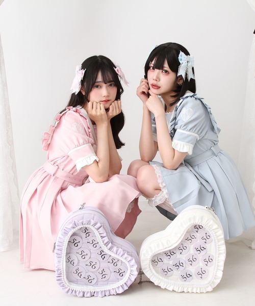 DearMyLove ショルダーバッグ バッグ ハートパールキルティング痛