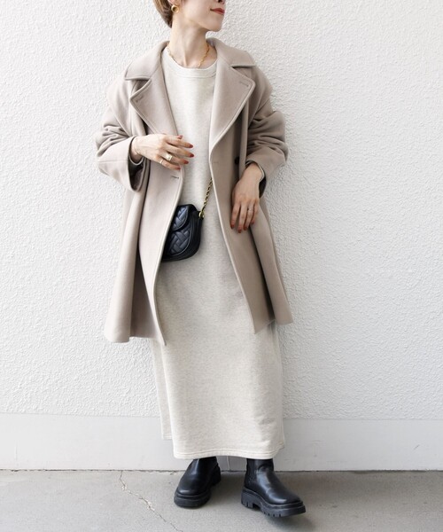 SHIPS any 「SHIPS any」 コート「pontetortoコラボ」 38 ベージュ