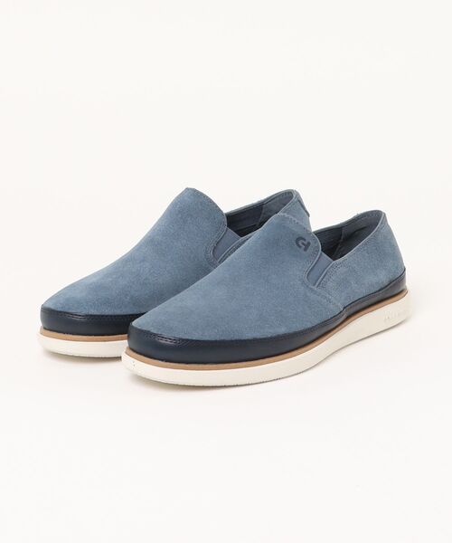 スリッポン グランドプロ ストローポイント ツインゴア mens メンズの画像