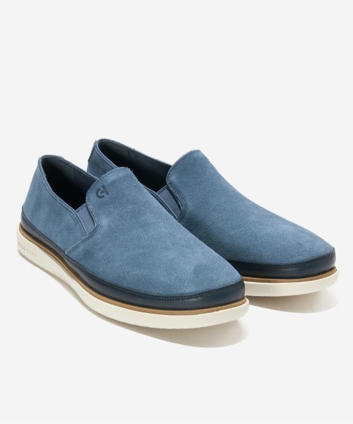 スリッポン グランドプロ ストローポイント ツインゴア mens メンズの画像