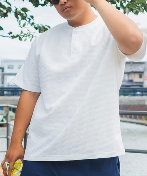 B＆T CLUB（ビーティークラブ） ヘンリーネック tシャツ ヘンリー