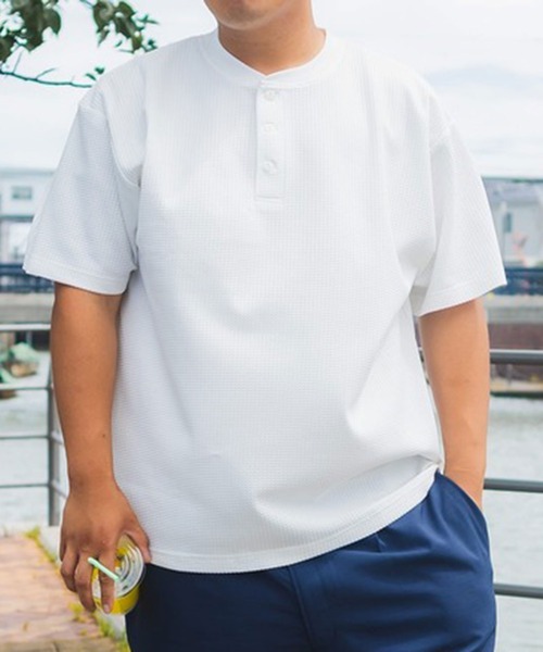 B＆T CLUB（ビーティークラブ） ヘンリーネック tシャツ ヘンリー