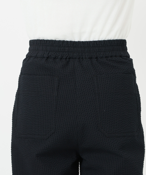 IENA（イエナ） スラックス パンツ BLACK シアサッカーパンツ