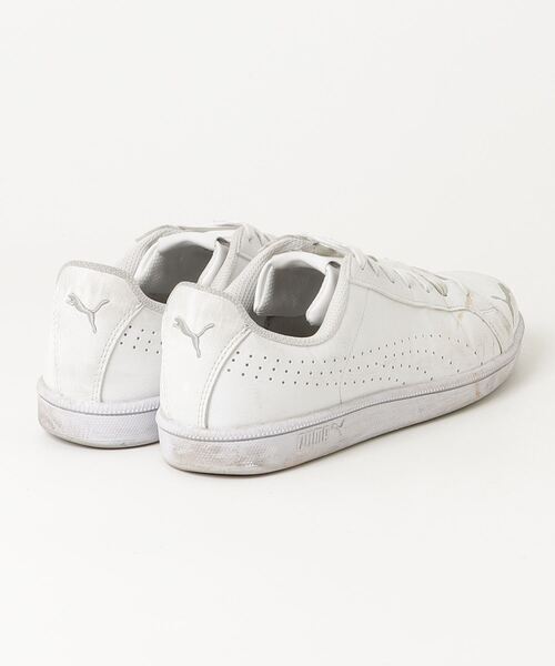 [PUMA] low cut спортивные туфли 26.0cm белый × серебряный мужской 