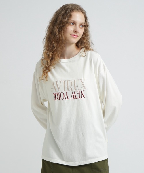 AVIREX tシャツ FADED NEW YORK T-SHIRT/フェイドニューヨークT
