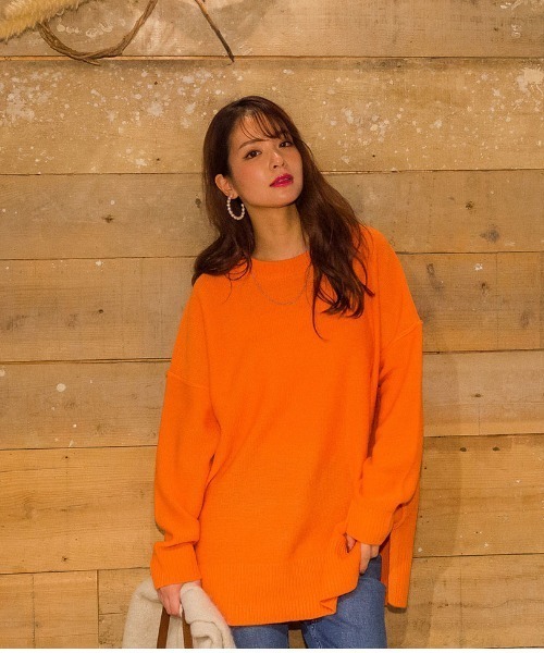 VICKY（ビッキー） 長袖ニット M オレンジ レディース : ZOZOTOWN