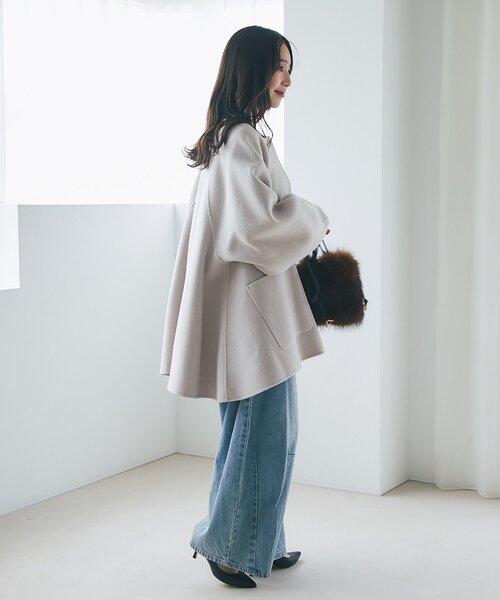La boutique Bonbon（ラブティックボンボン） ノーカラーコート コート