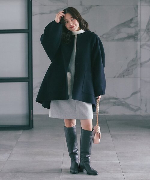La boutique Bonbon（ラブティックボンボン） ノーカラーコート コート