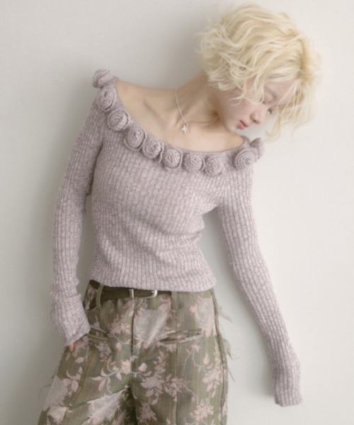 igi ROSIE HUG KNIT / ローズニットトップス igi ニット セーター ROSIE HUG KNIT / ローズニットトップス