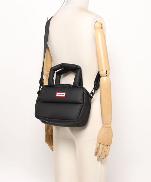 【美品】【HUNTER ハンター】 定価19,800円 ボストンバッグ 黒 HUNTER（ハンター） ボストンバッグ ボストンバック イントレピッド