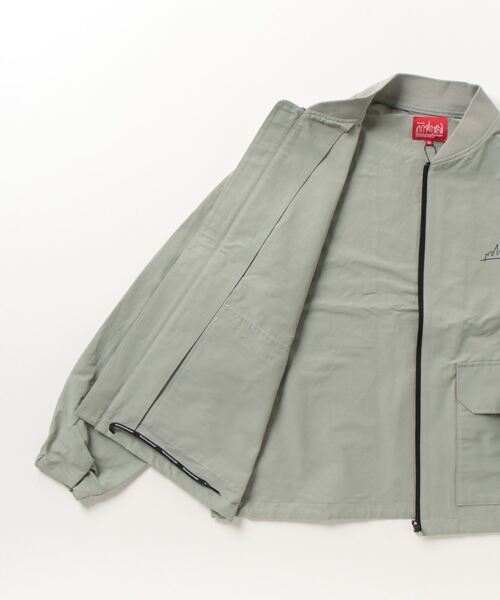 「Manhattan Portage」 ジップアップブルゾン M グレー メンズ_画像3