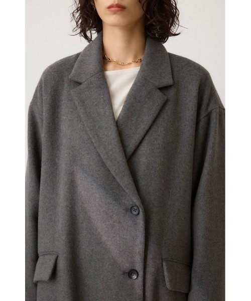 美品！ネイビー２WAYチェスターコート EMMA CLOTHES（エマクローズ） チェスターコート コート テック