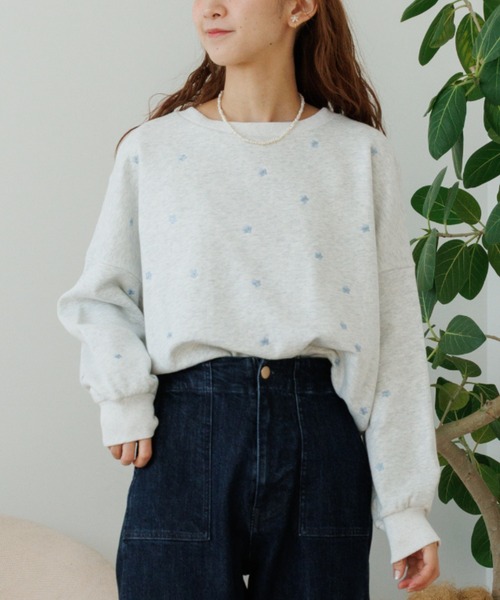 flower トレーナー スウェット トゥインクルフラワースウェット