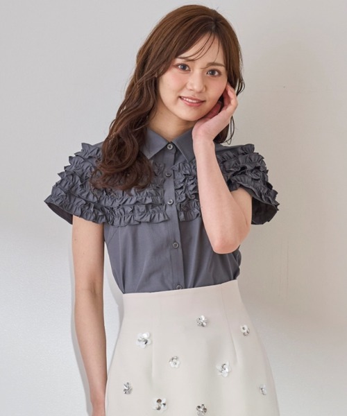 「31 Sons de mode」 ノースリーブシャツ フリー ブラック レディース_画像5