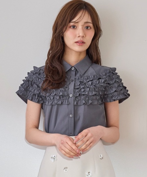 「31 Sons de mode」 ノースリーブシャツ フリー ブラック レディース_画像7