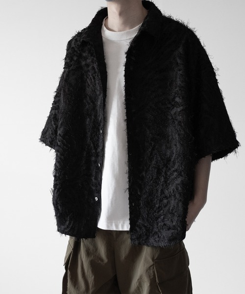 「RUUBON」 半袖シャツ L ホワイト メンズ_画像3