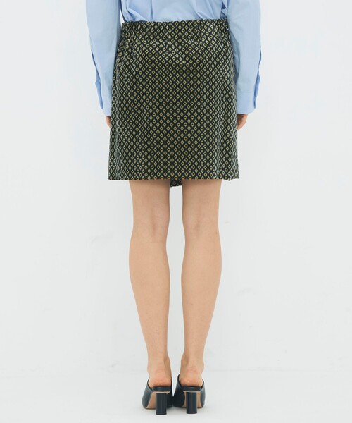 CABaN（キャバン） スカート コットンベルベット ジオメトリック