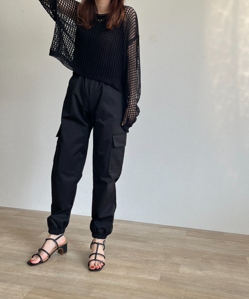 「ISOOK」 カーゴパンツ FREE カーキ レディース_画像3