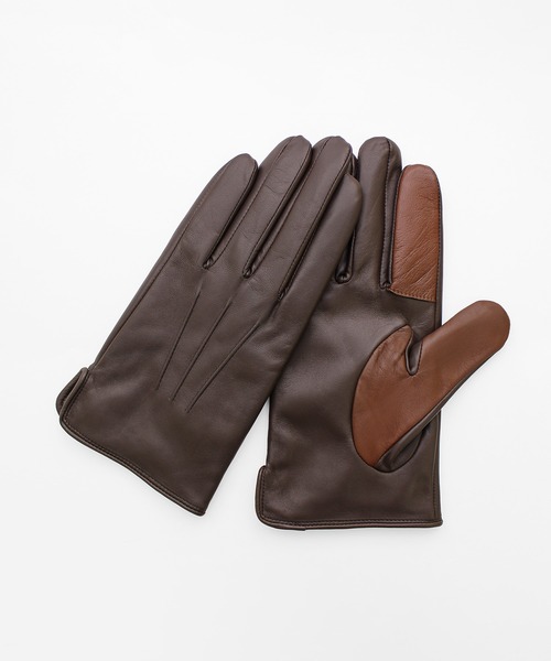 【未使用品】レザー グローブ タッチパネル対応 KURODA（クロダ） 手袋 レザーグローブ/タッチパネル対応 メンズ