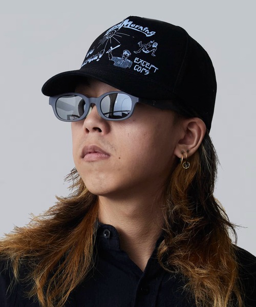 サングラス eye c u/アイシーユー TXL オーバルシェイプ ラバーロゴ