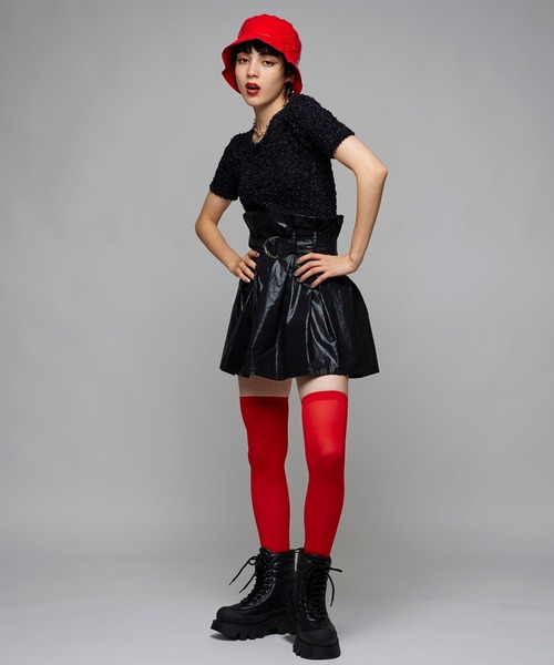 「Narcissus」 半袖ニット FREE グリーン レディース_画像2