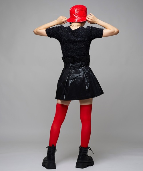 「Narcissus」 半袖ニット FREE グリーン レディース_画像3