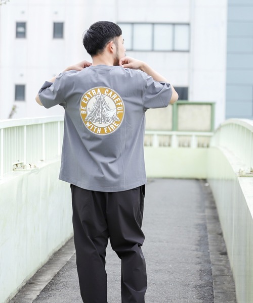 「EKAL」 半袖Tシャツ MEDIUM チャコールグレー メンズ_画像3